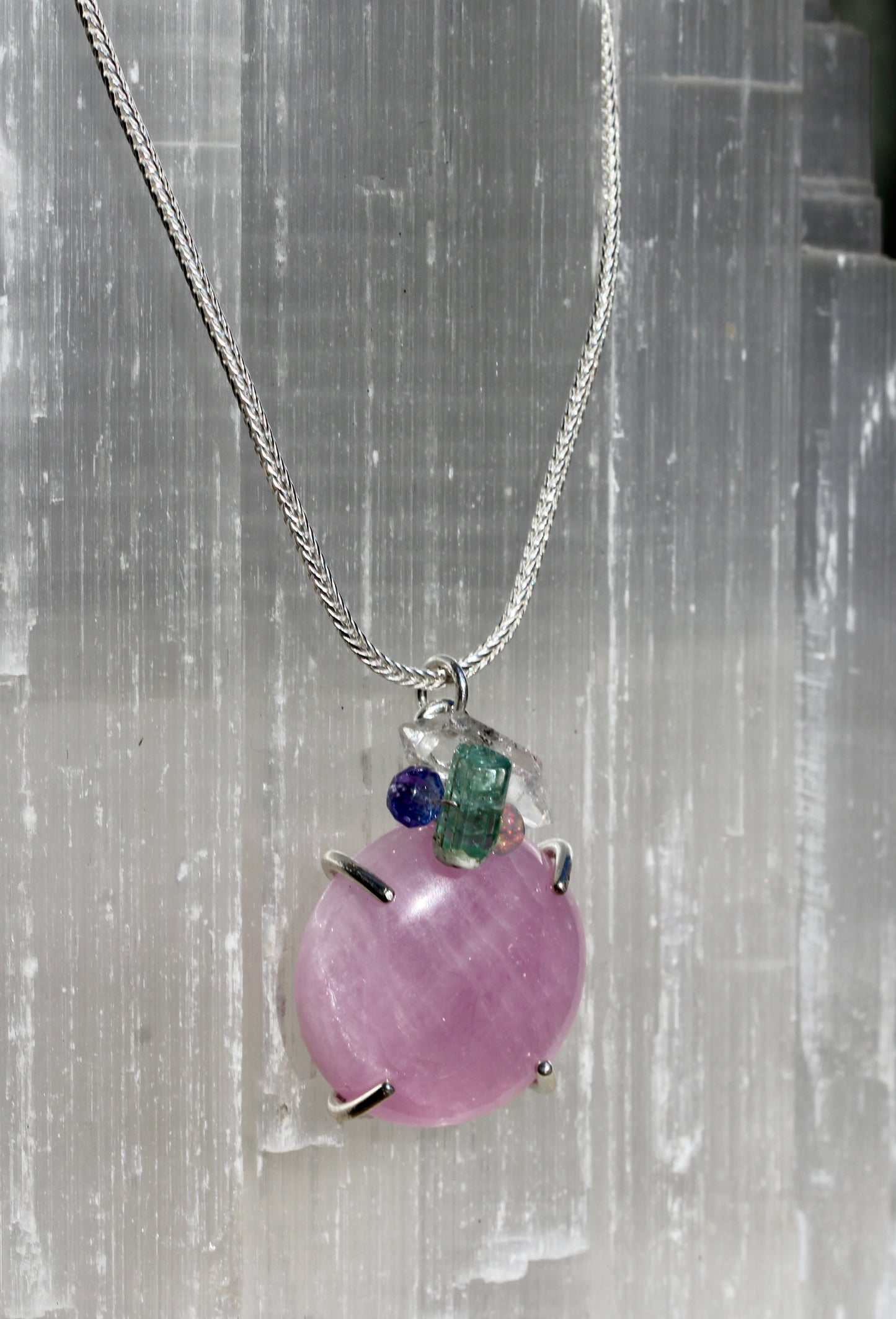 Kunzite Confetti Necklace