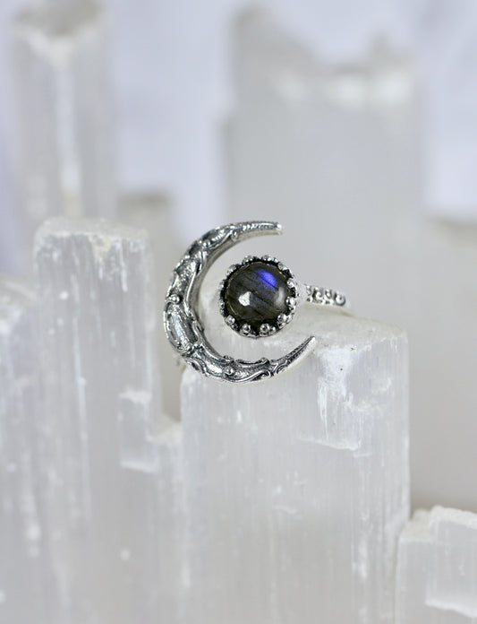 Gemstone Moon Rings