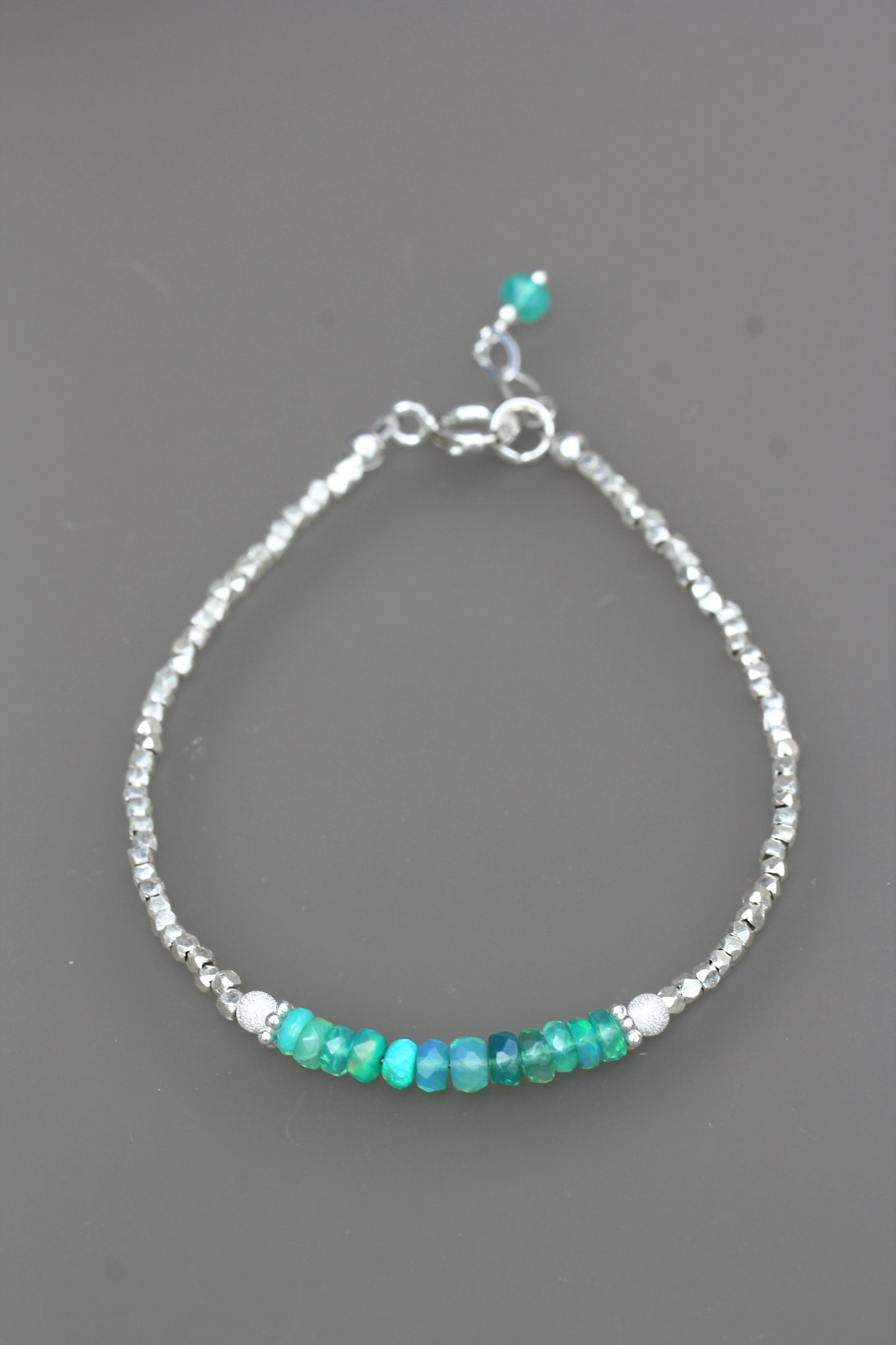 Green Opal Beaded Bracelet