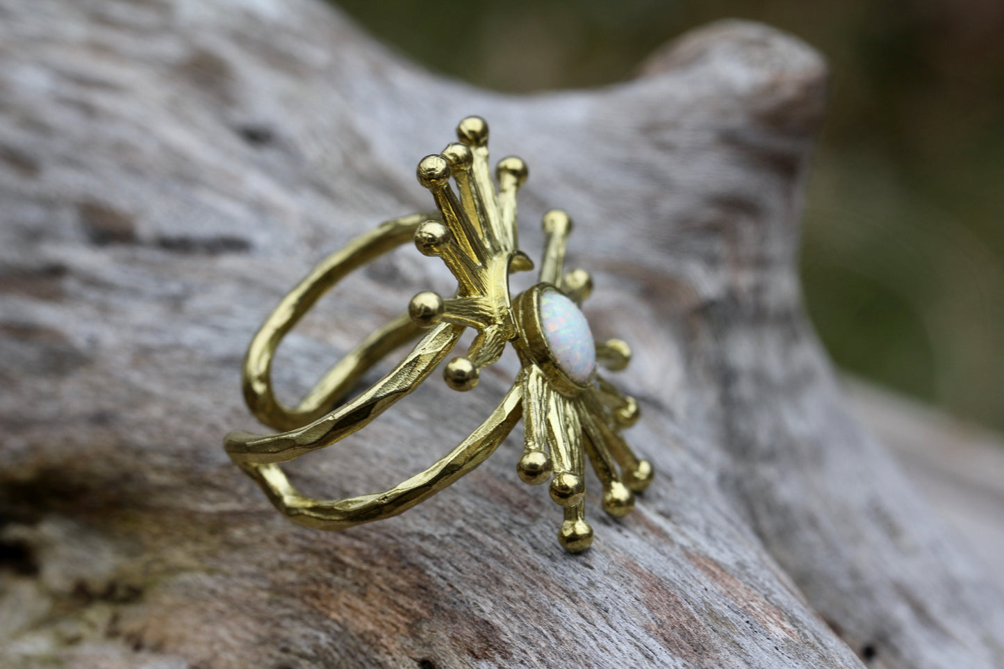 Opal Starburst Ring