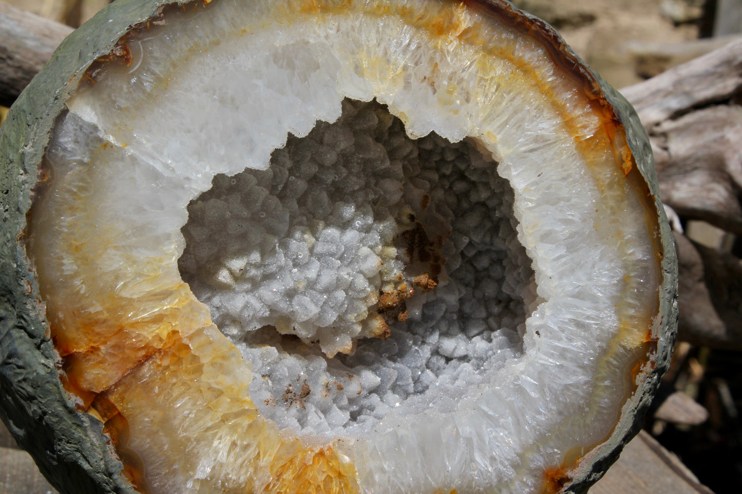 Golden Agate Geode