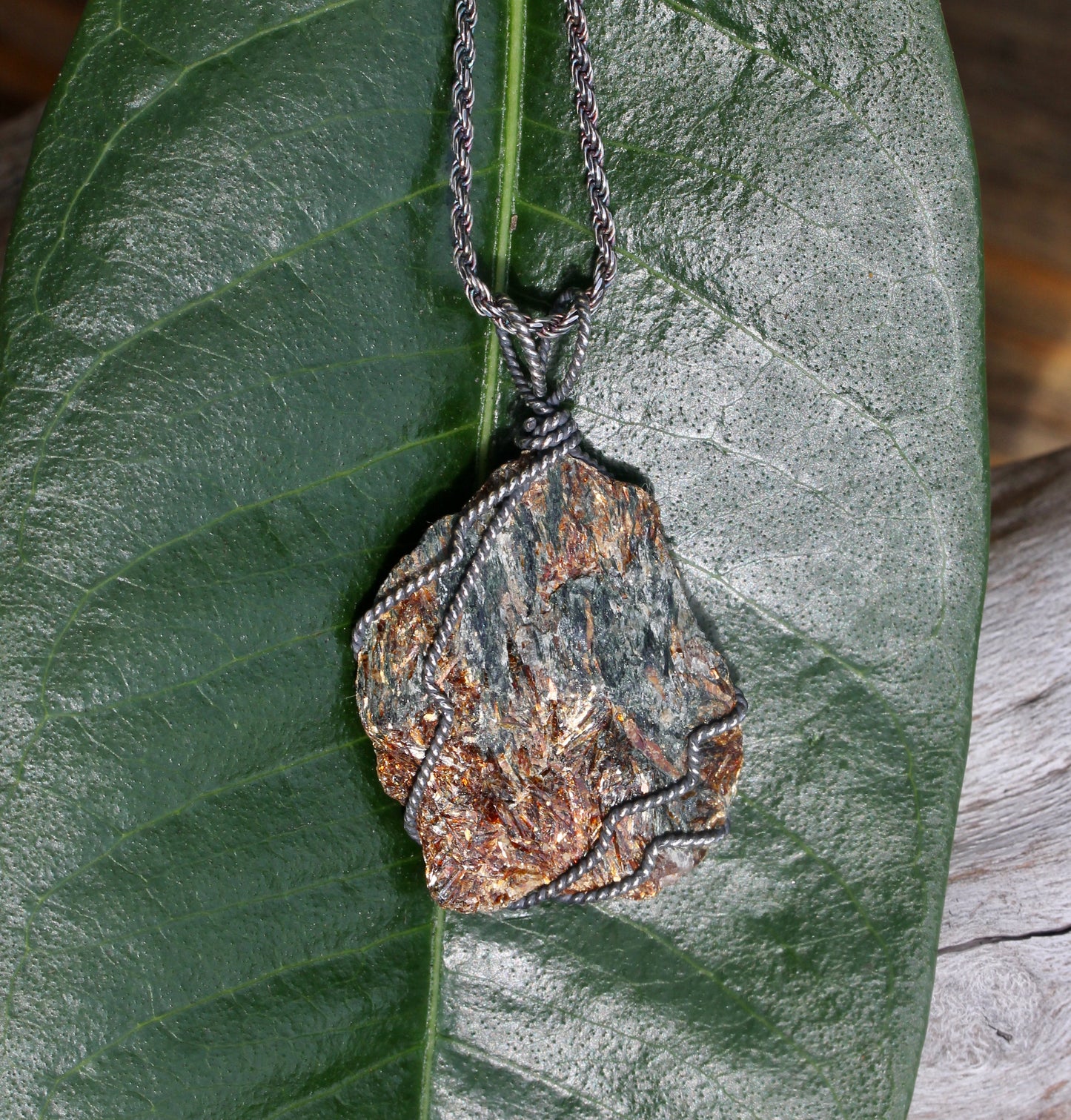 Astrophyllite Slate Necklace