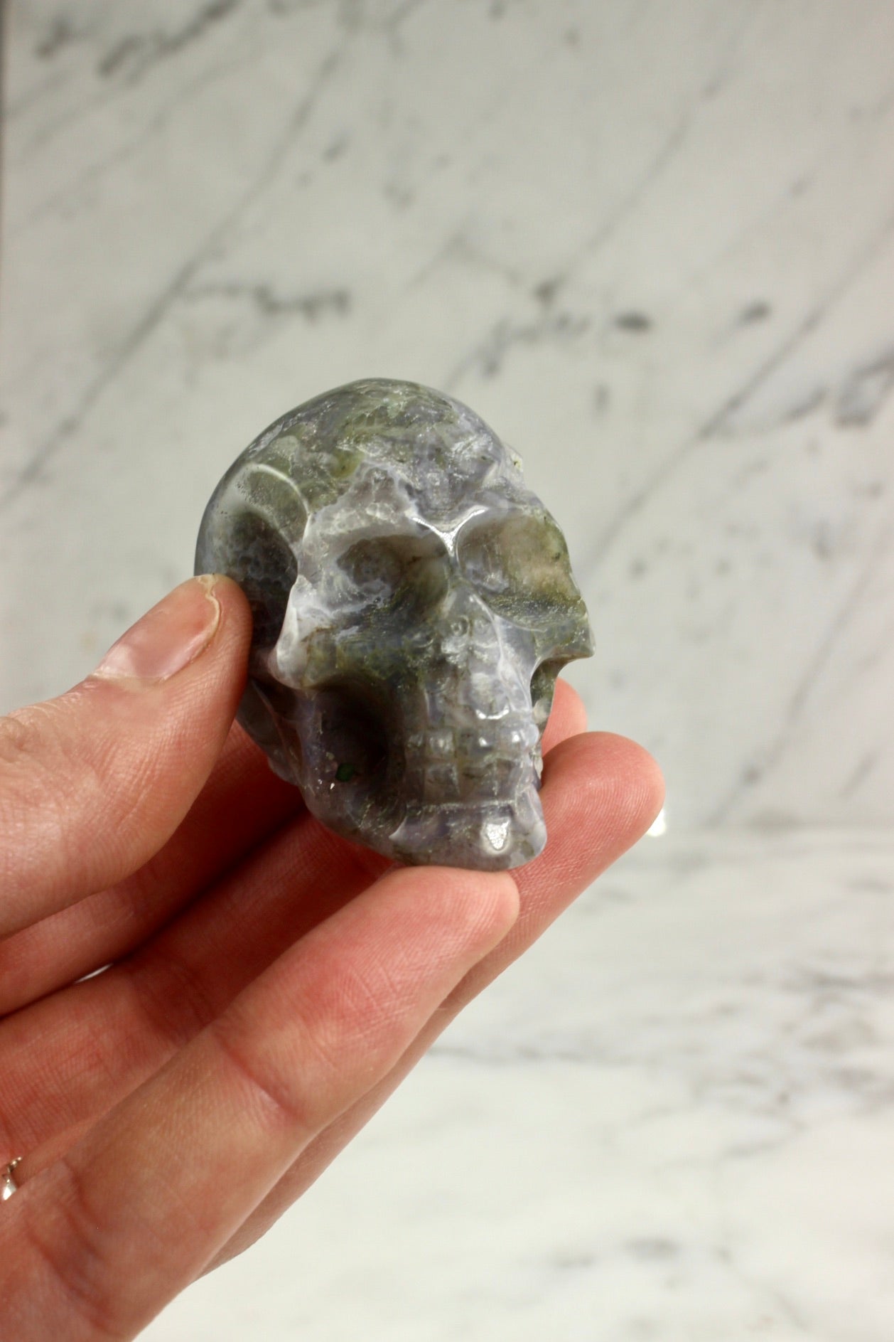 Stone Skull Carvings