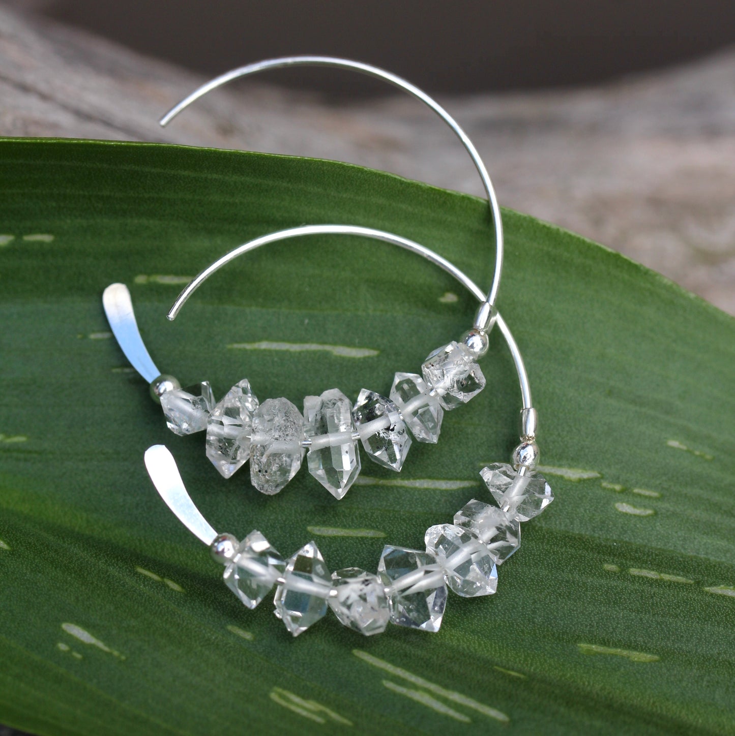 Herkimer Diamond Hoops