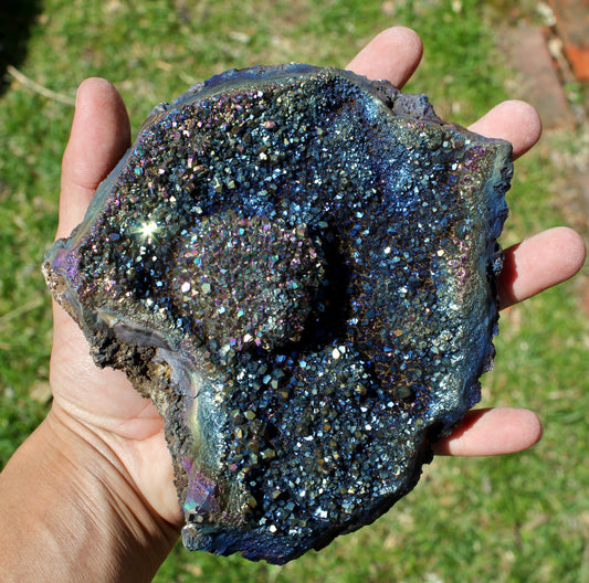 Titanium Quartz Druze Specimen