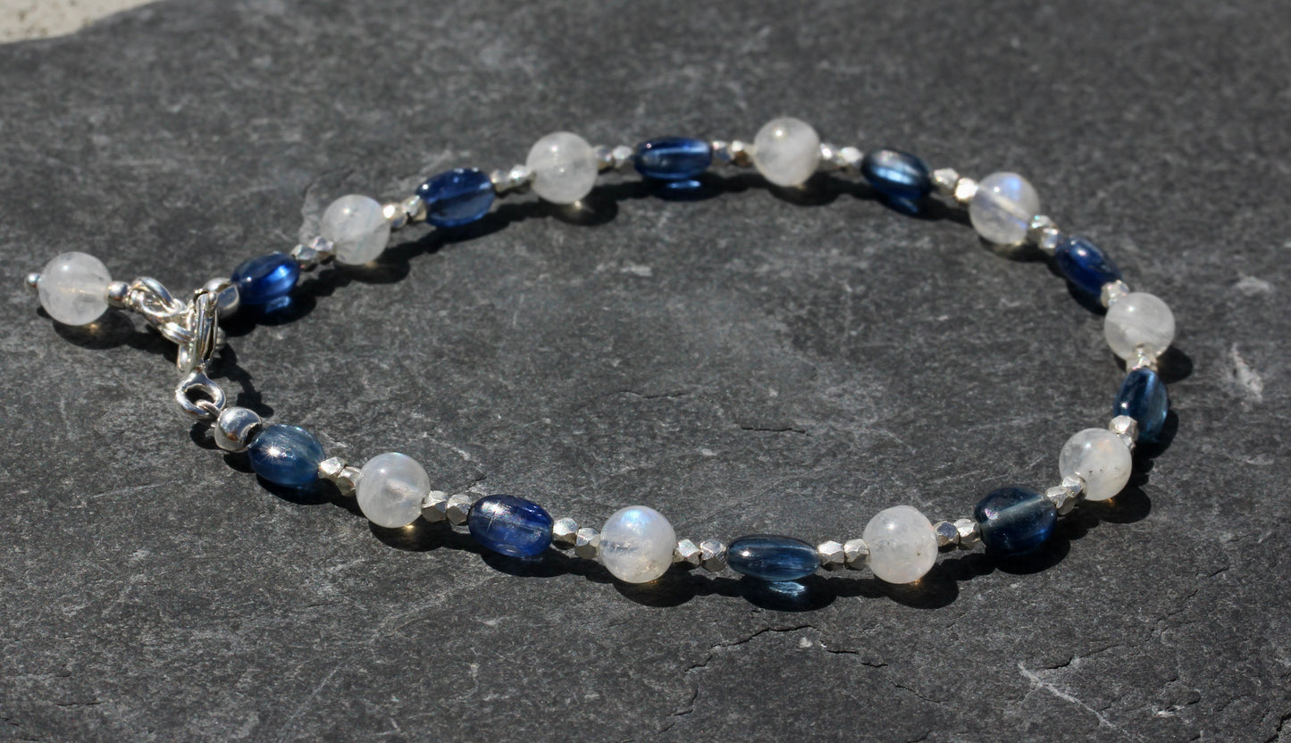 Moonstone Kyanite Bracelet