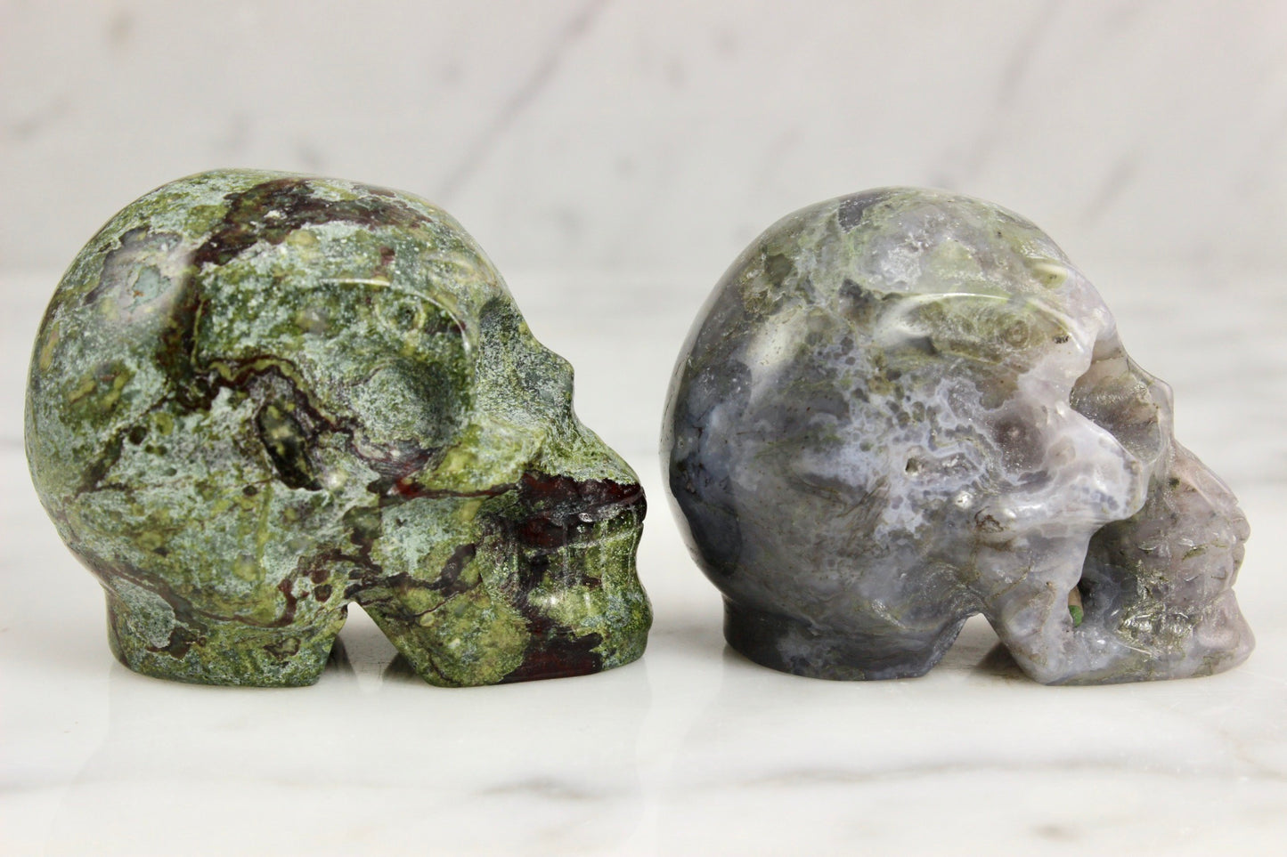 Stone Skull Carvings