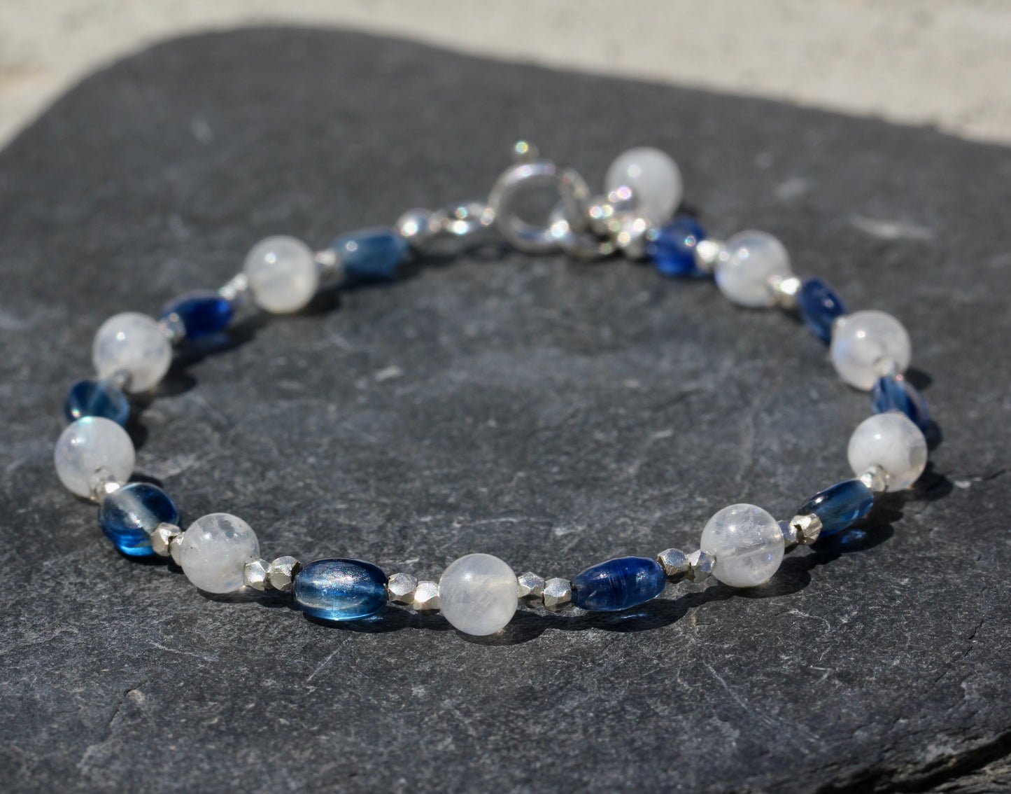 Moonstone Kyanite Bracelet