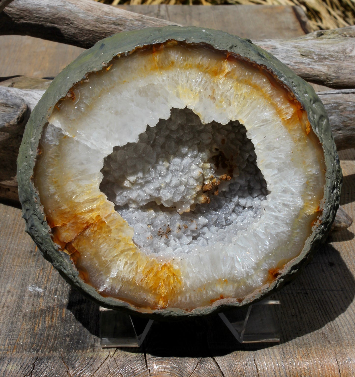 Golden Agate Geode