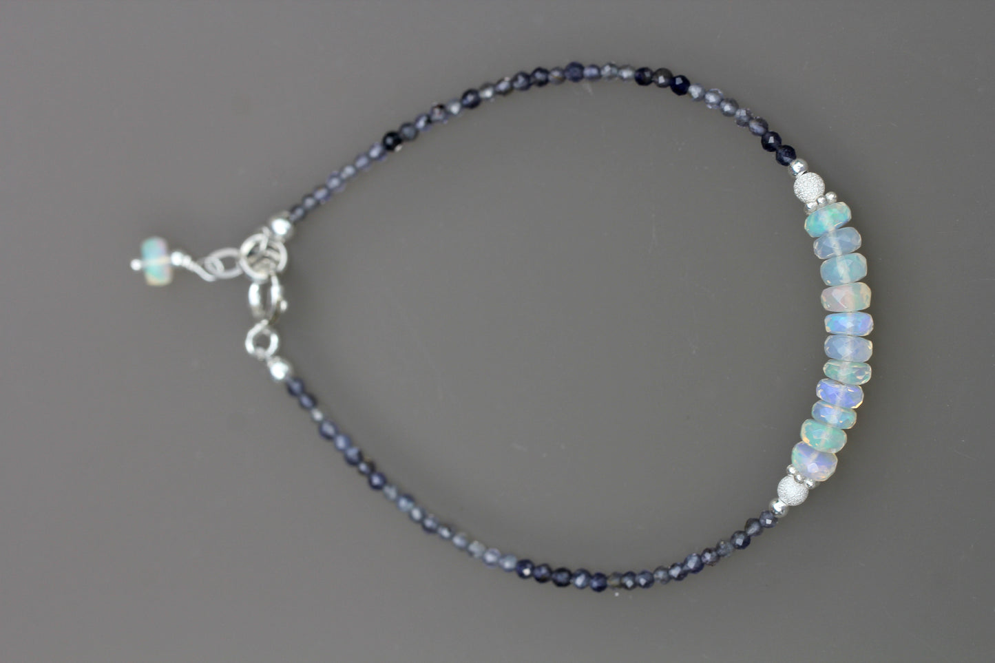Ethiopian Opal Iolite Bracelet