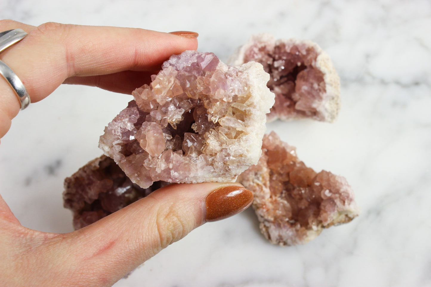 Small Pink Amethyst Druzies